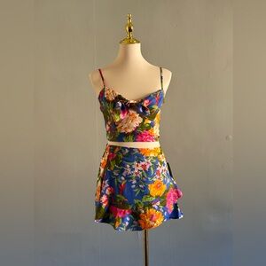 Band of the Free/BOG Collective Lottie & Holly Blue Floral Two Piece Set